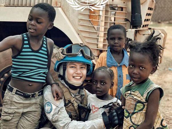 Ini Polwan Cantik Penjaga Perdamaian PBB di Afrika