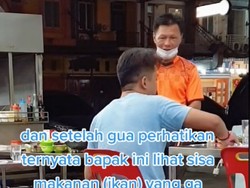 Haru! Pria Ini Hanya Minta Makanan Sisa, Tapi Berujung Ditraktir