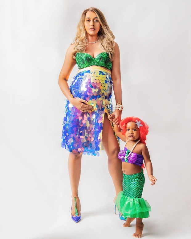 Potret Kimmy Jayanti dan putri kecilnya saat merayakan Halloween.