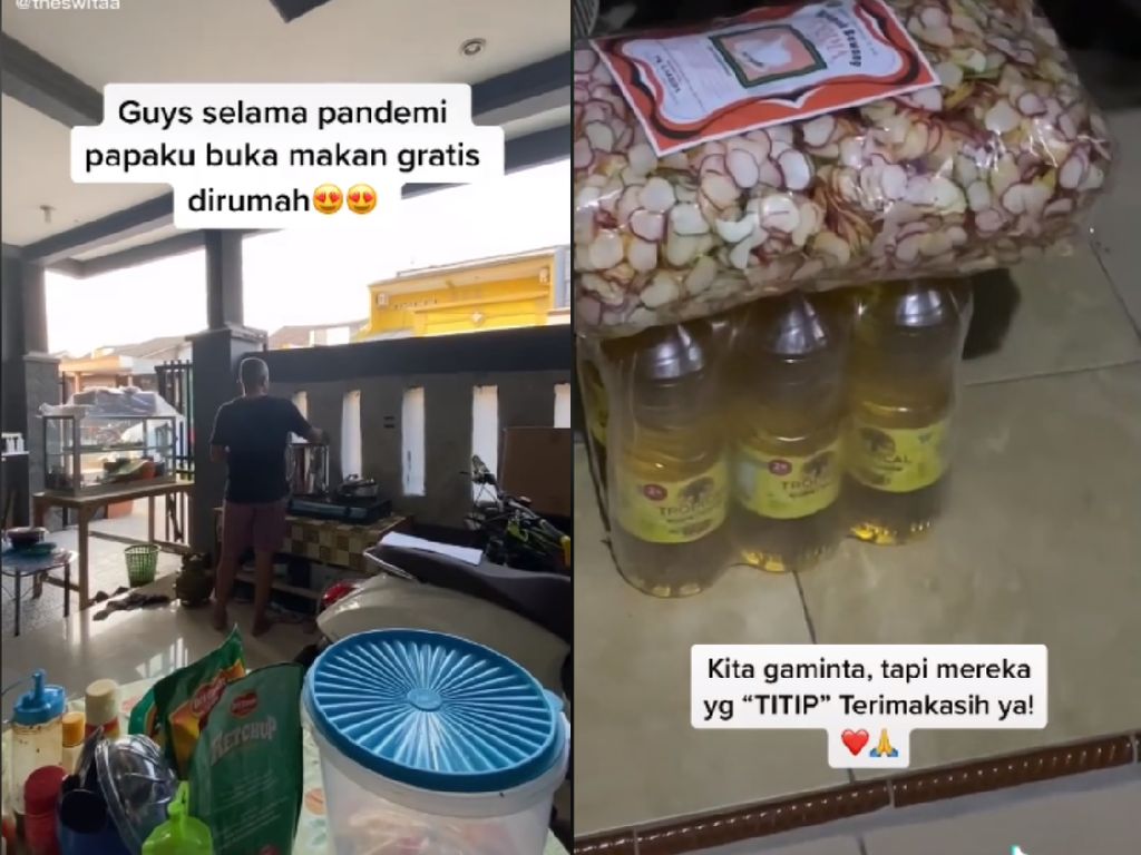 Satu Keluarga Ini Buka Warung Makan Gratis Buat yang Terdampak Corona