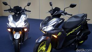 Ini Wajah Baru Yamaha Aerox 155 Connected