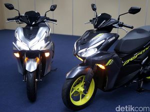 Ini Wajah Baru Yamaha Aerox 155 Connected