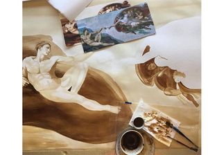 Keren! 5 Pelukis Ini Gunakan Kopi Untuk Media Seninya