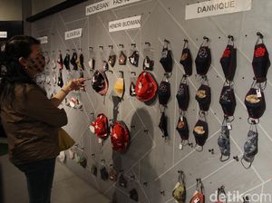 Ratusan Desain Masker Unik Mejeng di Pameran Masker Indonesia