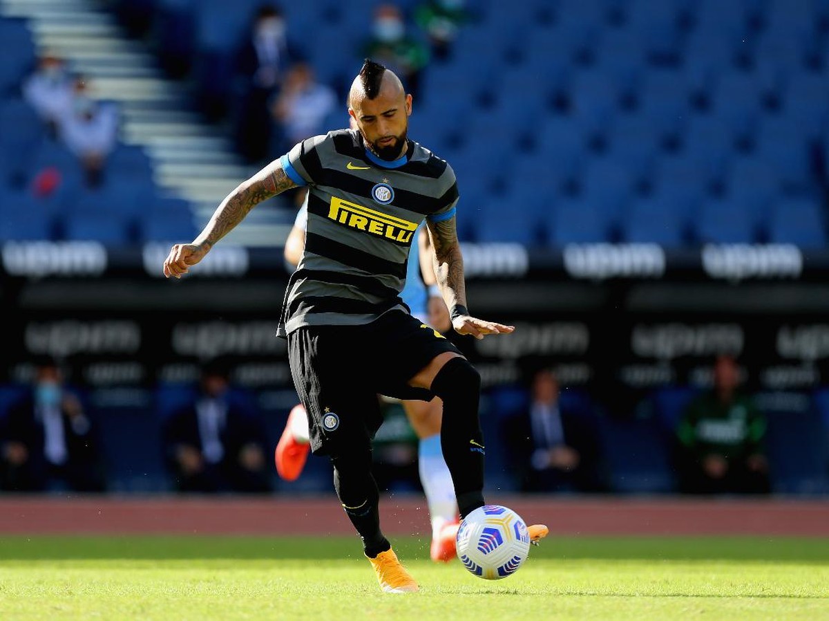 Arturo Vidal selalu mencetak gol ke gawang Real Madrid bersama klub-klub sebelumnya. Bagaimana kini setelah bergabung Inter Milan?Foto: Getty Images/Paolo Bruno