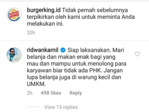 Burger King Ajak Pelanggan Jajan Makanan McD, Ridwan Kamil Ikut Komentar Burger King Ajak Pelanggan Jajan Makanan McD, Ridwan Kamil Ikut Komentar
