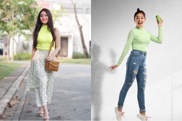 Adu gaya Natasha Wilona dan Ranty Maria.