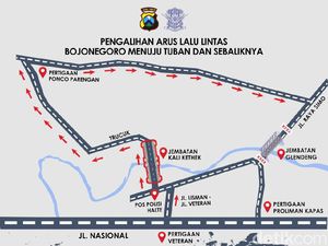 Jalur Bojonegoro-Tuban Lewat Jembatan Glendeng Dialihkan, Ini Jalur Alternatifnya Jalur Bojonegoro-Tuban Lewat Jembatan Glendeng Dialihkan, Ini Jalur Alternatifnya