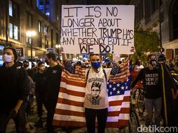 Aksi Demo Warnai Pascapemilu Pilpres di Amerika
