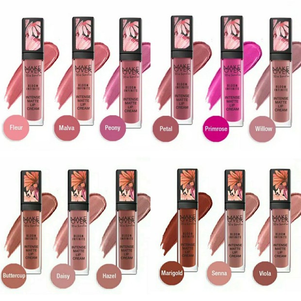 Bloom Infinite Intense Matte Lip Cream/Foto: Shopee/makeoverofficial koleksi terbaru MAKE OVER