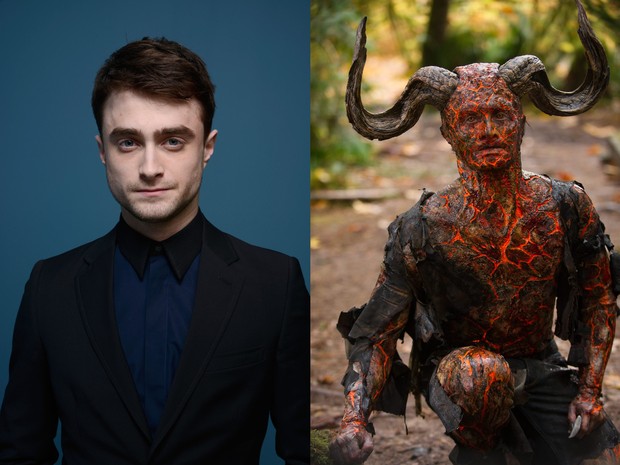 Artis berikutnya ada Daniel Radclife saat di film Horns, riasan Daniel tidak hanya untuk di wajah saja tapi hingga ke badan.
