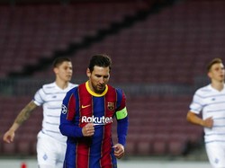 Gol Penalti Tandai Penampilan ke-150 Messi di Kompetisi UEFA