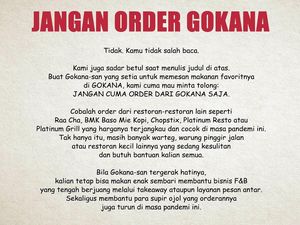 Gokana Ikutan Tulis Surat Mirip Burger King, Tapi Tak Bikin Netizen Terharu Gokana Ikutan Tulis Surat Mirip Burger King, Tapi Tak Bikin Netizen Terharu