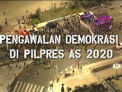 Mata Langit: Aksi Unjuk Rasa Pilpres AS 2020 di Pennsylvania
