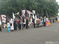 Massa Aksi Bela Nabi di Ciamis Turun ke Jalan Protes Presiden Macron