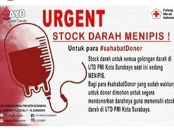 Permintaan Melonjak, Stok Darah PMI Surabaya Menipis