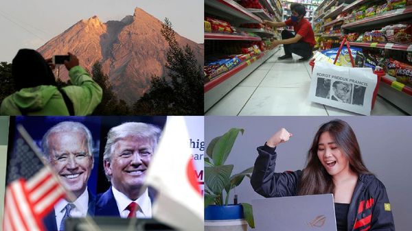 Top 5 Foto Pekan Ini: Pilpres AS-Gamers Cantik Kehilangan Rp 22 M