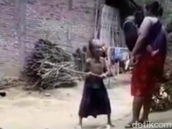 Video Nenek Didorong Seorang Wanita Hingga Terjengkang Viral Diselidiki