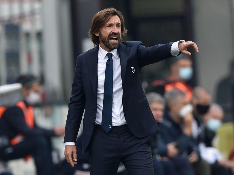 CESENA, ITALY - NOVEMBER 01:  Andrea Pirlo head coach of Juventus gestures during warm up prior the Serie A match between Spezia Calcio and Juventus at Dino Manuzzi Stadium on November 1, 2020 in Cesena, Italy.  (Photo by Giuseppe Bellini/Getty Images)