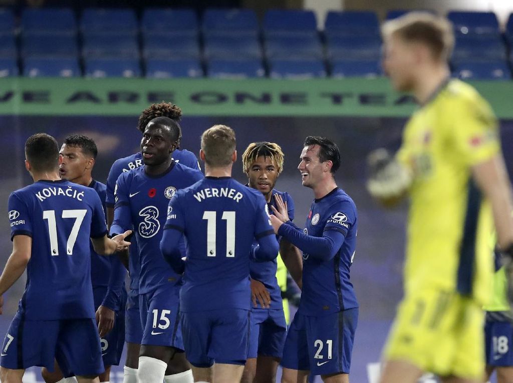 Babak I Chelsea vs Sheffield: The Blues Ungggul 2-1