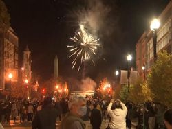 Perayaan Kemenangan Joe Biden di Depan Gedung Putih