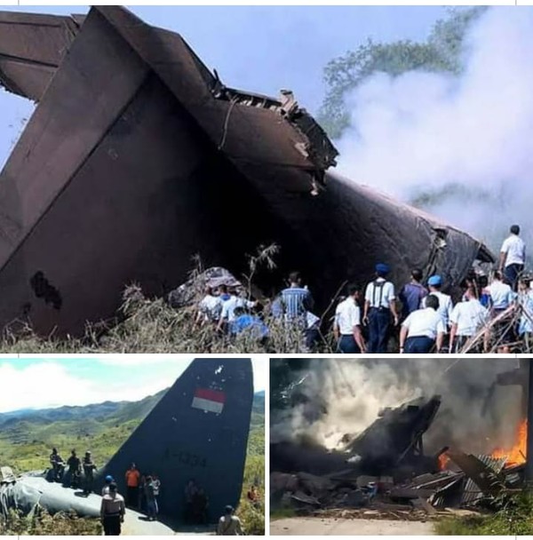 Kabar pesawat Hercules jatuh di Papua menangkut 100 prajurit ternyata hoax. Gambar yang beredar merupakan peristiwa kecelakaan pada 2016 lalu (dok Istimewa) Kabar pesawat Hercules jatuh di Papua menangkut 100 prajurit ternyata hoax. Gambar yang beredar merupakan peristiwa kecelakaan pada 2016 lalu (dok Istimewa)