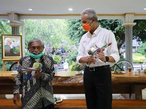 Ketemu Ganjar, Mbah Min Cerita Rela Mati Saat Jadi Pengintai Belanda