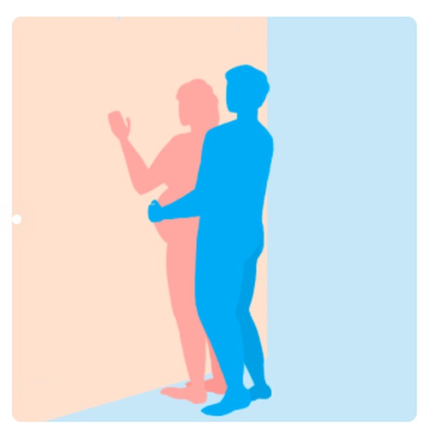 Ibu hamil juga mungkin akan menyukai posisi berdiri dari belakang. Posisi ini dikatakan lebih “menyenangkan” ini untuk awal kehamilan karena mungkin akan menjadi kurang nyaman saat bayi tumbuh.