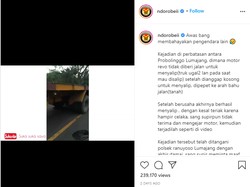 Ngeri! Truk Trailer Nggak Mau Kasih Salip Pemotor, Bagaimana Seharusnya?