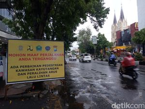 Uji Coba Penutupan Koridor Kayutangan, Jalur Protokol Kota Malang Macet