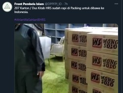 Viral Kitab Habib Rizieq Dipaket Kardus Wong Solo, Ini Kata FPI Solo