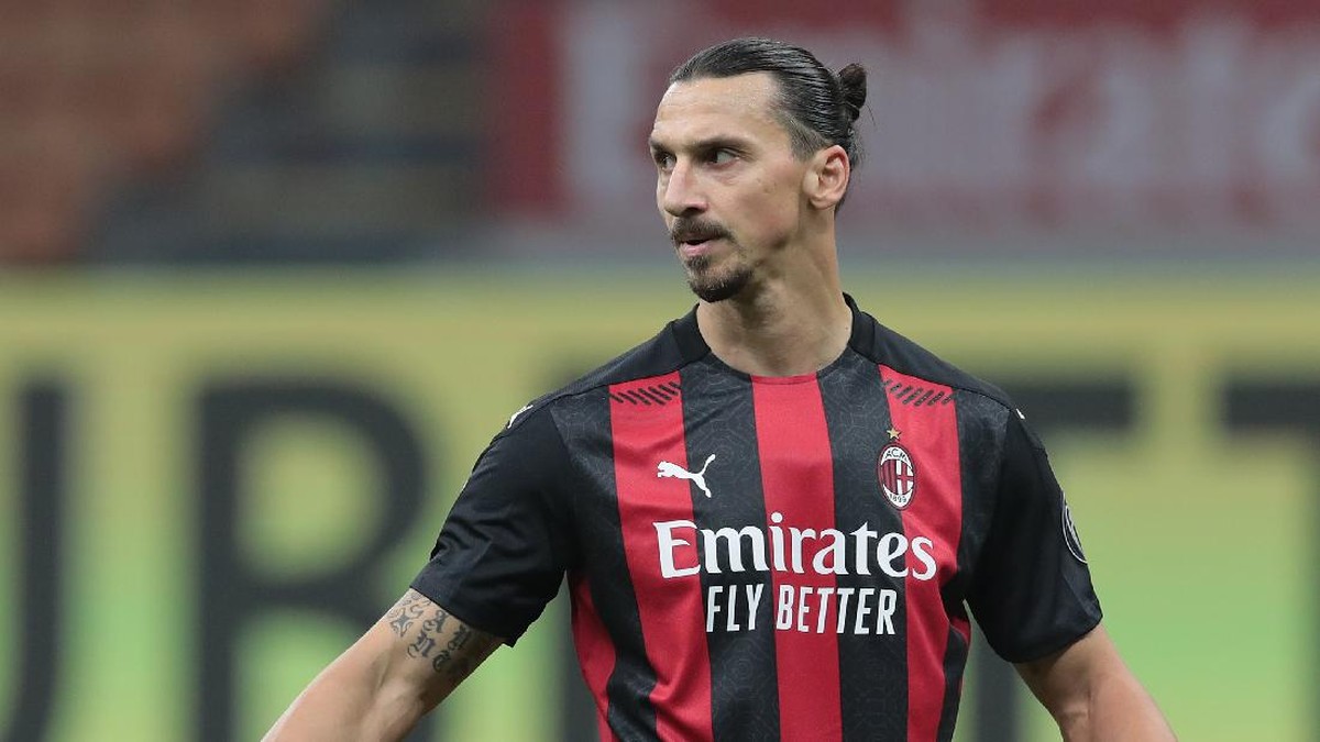 Striker AC Milan, Zlatan Ibrahimovic. (Foto: Emilio Andreoli/Getty Images)