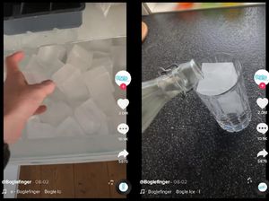 Hanya Tuang Es Batu ke Gelas, Video Ini Ditonton 16 Juta Kali! Hanya Tuang Es Batu ke Gelas, Video Ini Ditonton 16 Juta Kali!