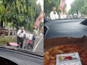 Bermodal Motor, Kakek di Bali Ini Semangat Jualan Pizza