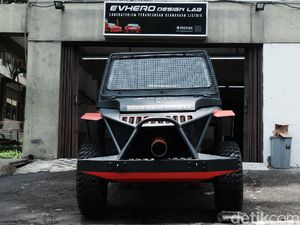 Keren! Itenas Berhasil Ciptakan Mobil Militer Tenaga Listrik