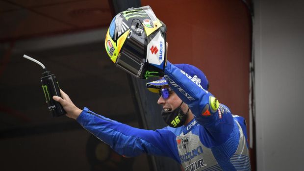 Joan Mir di MotoGP Catalunya 2020.