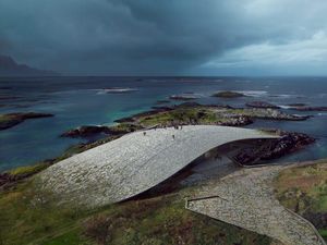 Foto: Dari Jauh Museum Ini Mirip Sirip Ikan Paus