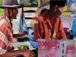 Miris! Kakek Penjual Gado-gado Ini Ditipu Pakai Uang Mainan