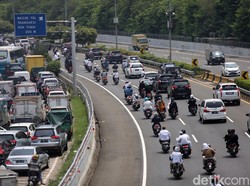 Iring-iringan Motor Penjemput Habib Rizieq Masuk Tol Bandara, Kok Boleh?