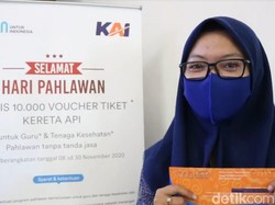 Bahagianya Guru dan Nakes Dapat Tiket Gratis dari PT KAI di Hari Pahlawan