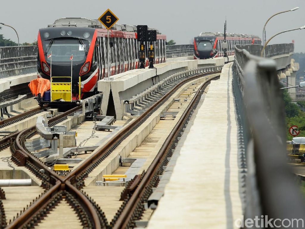 Pembangunan LRT Jabodebek Capai 80,7%, Ini Rinciannya Pembangunan LRT Jabodebek Capai 80,7%, Ini Rinciannya