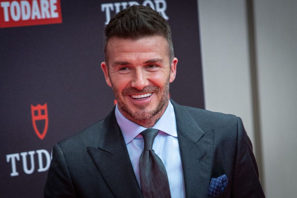 MADRID, SPAIN - APRIL 29: David Beckham presents Tudor New Collection at Hotel VP Plaza España Design on April 29, 2019 in Madrid, Spain. (Photo by Pablo Cuadra/Getty Images)