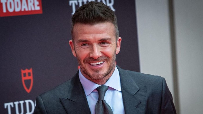 MADRID, SPAIN - APRIL 29: David Beckham presents Tudor New Collection at Hotel VP Plaza España Design on April 29, 2019 in Madrid, Spain. (Photo by Pablo Cuadra/Getty Images)