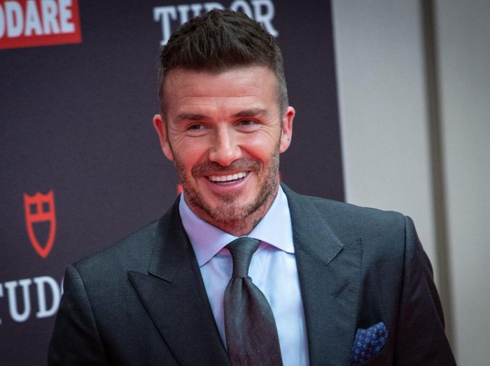 MADRID, SPAIN - APRIL 29: David Beckham presents Tudor New Collection at Hotel VP Plaza España Design on April 29, 2019 in Madrid, Spain. (Photo by Pablo Cuadra/Getty Images)