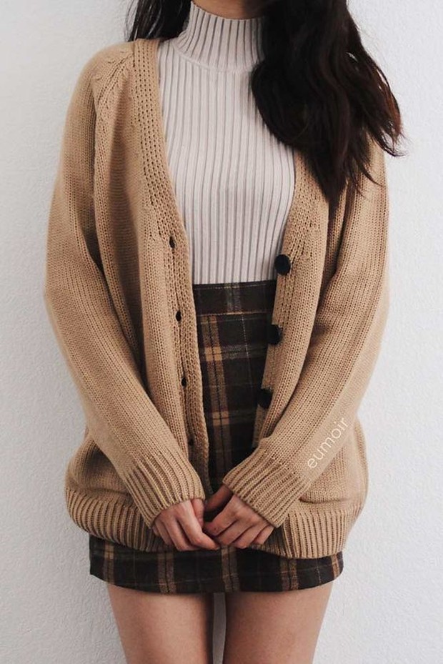 button cardigan