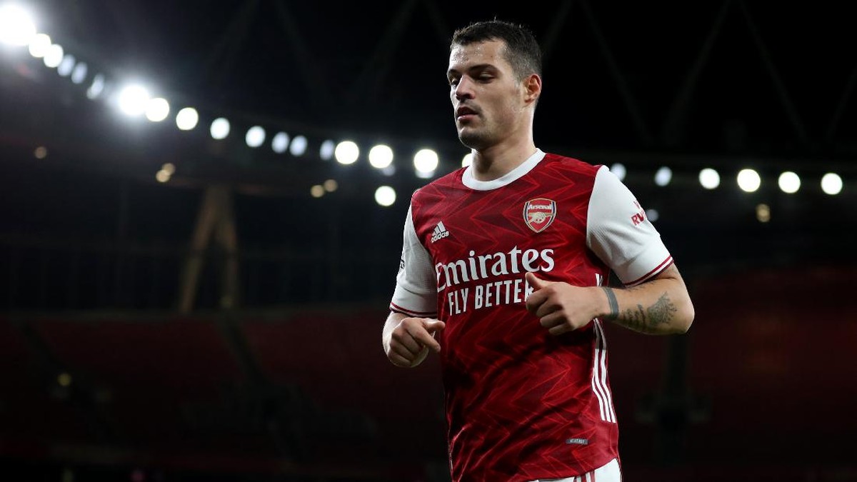 Granit Xhaka semakin dekat ke AS Roma. (Foto: Getty Images/Catherine Ivill)