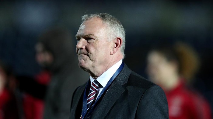 HIGH WYCOMBE, ENGLAND - MARCH 14: Greg Clarke, chairman of the FA during the WSL Continental Cup Final between Arsenal Women and Manchester City Ladies at Adams Park on March 14, 2018 in High Wycombe, England. (Photo by Catherine Ivill/Getty Images)