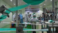 Mengintip Produksi Masker Bedah di Cikupa Tangerang