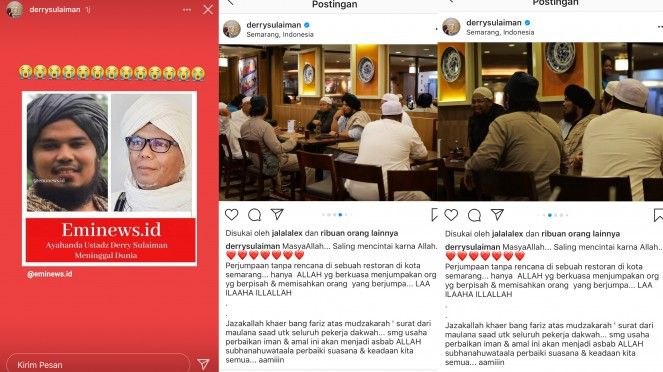 Inalillahi, Ayah Ustaz Derry Sulaiman Meninggal Dunia di Tangerang