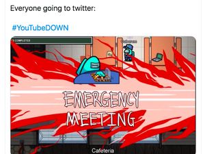 Meme Kocak YouTube Tumbang Pakai Adegan Among Us